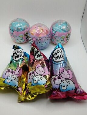 Lot Of 6 Moj Moj Blind Bag Toys Unopened 3 Capsules 3 Bags.